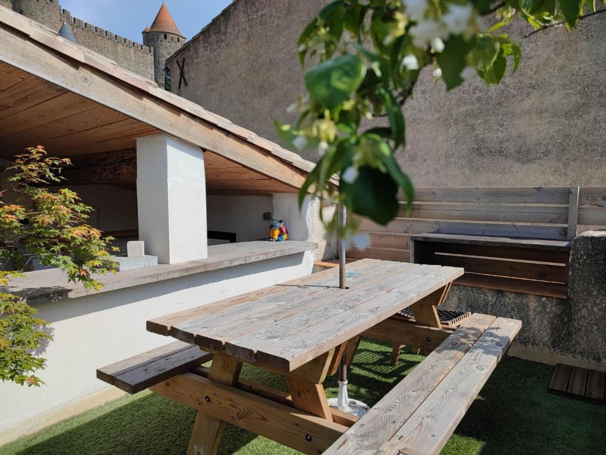 La Terrasse Du Temps Jadis Villa การ์กาซอน ภายนอก รูปภาพ