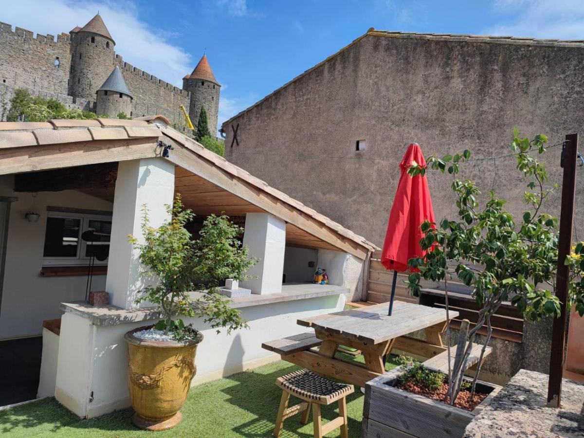 La Terrasse Du Temps Jadis Villa การ์กาซอน ภายนอก รูปภาพ